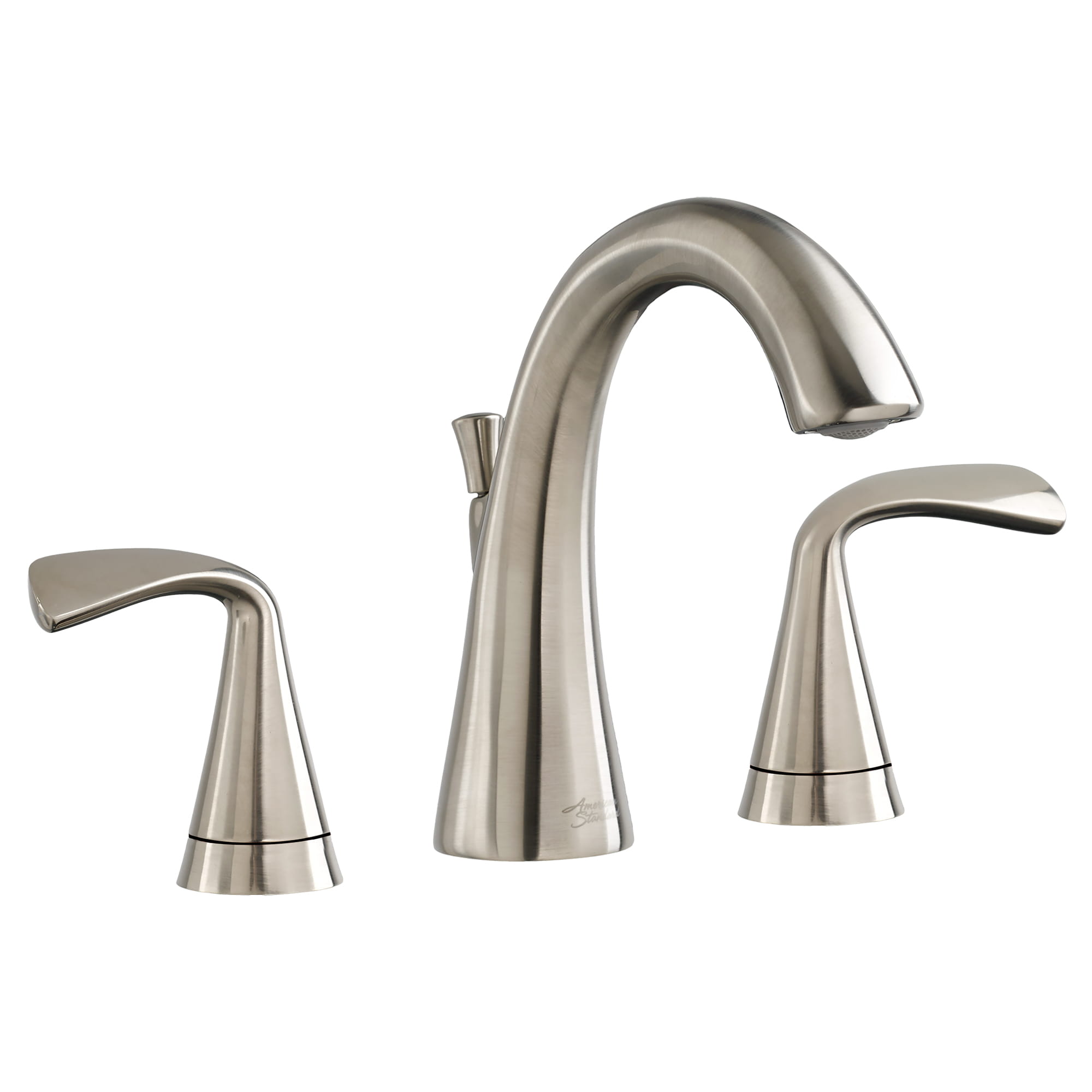 Fluent 8 Inch Widespread 2 Handle Bathroom Faucet 12 gpm 45 L min With Lever Handles   BRUSHED NICKEL